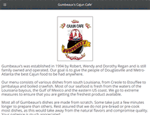 Tablet Screenshot of gumbeauxs.com